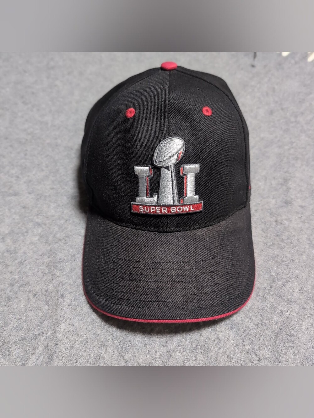 Super Bowl LII '47 NFL Hat Adjustable Strap Cap Black